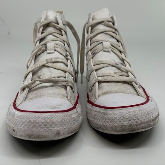 Converse Chuck Taylor All Star High Top White Sneakers Size W7.5/M5.5 - Picture 4 of 11